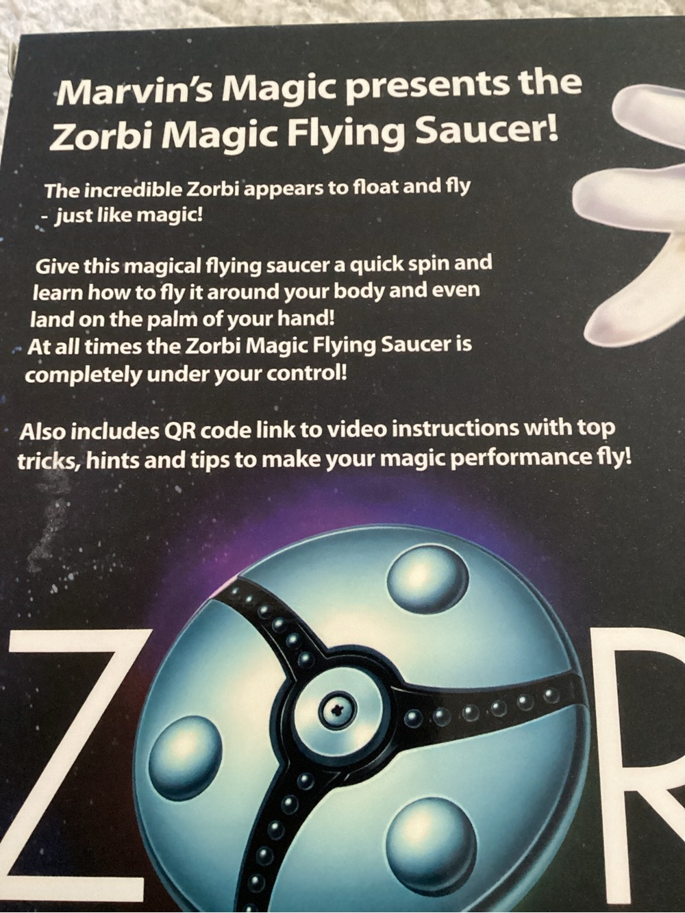 Zorb Blue Magic Flying Saucer
